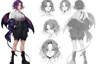 create 3d character models for vtuber, anime, 3d rigging