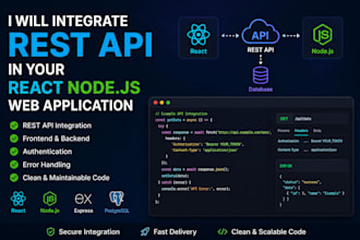 integrate rest API in your react node js web application