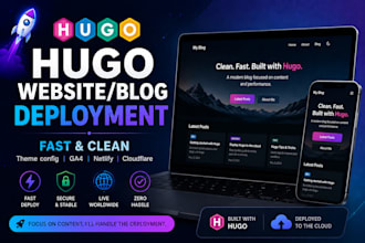 setup your hugo static website with theme SEO archetypes and google analytics