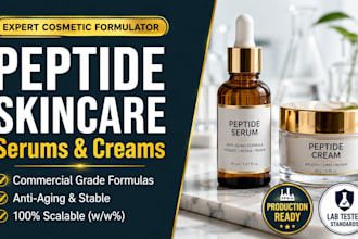 formulate premium anti aging peptide serums and skincare creams