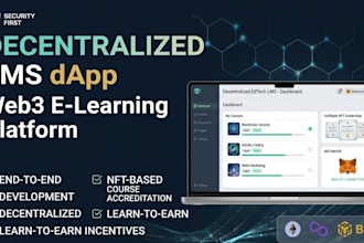 develop a decentralized education platform and web3 e learning dapp