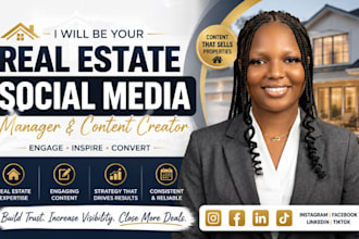 be your real estate social media manager and content creator