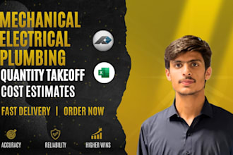 provide mep takeoff, quantity and cost estimate