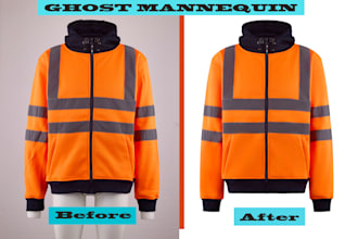 ghost mannequin, neck joint and apparel retouching service