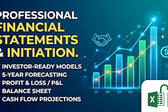 create financial statements and forecasting for investor pitch