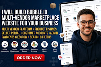 build a marketplace website in bubble io for your business