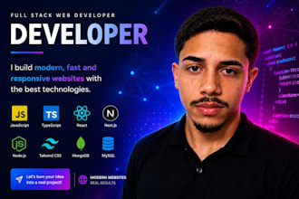 build websites, design websites, develop websites, and work as a full stack dev