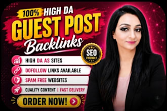 do high da guest post outreach and backlinks for SEO ranking