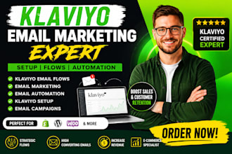 klaviyo email marketing automation, klaviyo flows setup, klaviyo email campaign
