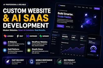 develop ai saas, ai web app, ai chatbot and startup mvp
