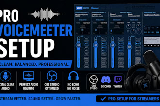 setup voicemeeter banana for clean obs audio for streamers