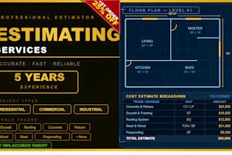 do accurate material takeoff and construction cost estimating for any trade