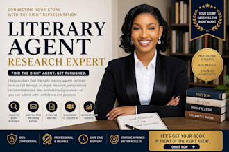 book proposal creation, literary agent identification, query letter preparation,
