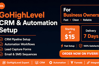 set up gohighlevel CRM and automation for your business