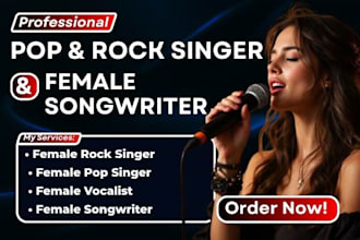 be your female rock singer pop singer female singer and female songwriter