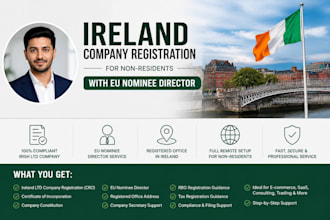 ireland company registration with eu nominee director, for non resisdent