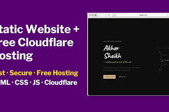build a fast, responsive landing page with cloudflare deployment