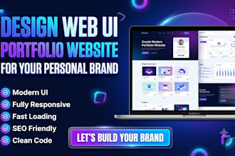 design web UI and portfolio website for your personal brand