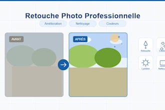 retouche photo de maniere professionnel