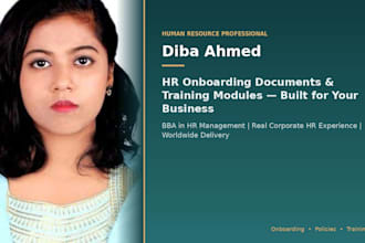 create HR onboarding documents and training modules for your business