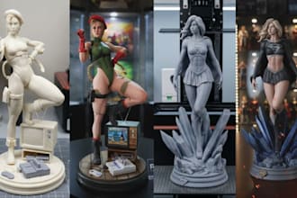 print and paint custom action figure, tabletop model, anime figure, 3d miniature