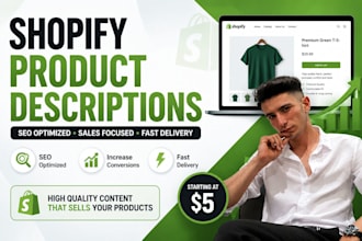 create shopify product descriptions that sell