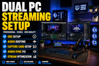 setup and optimize your dual PC streaming setup with obs
