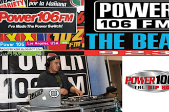 get your track feature on power 106 radio