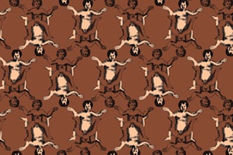 design unique seamless surface patterns for fabric and decor