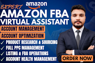 be your expert amazon fba virtual assistant for private label, amazon va