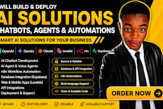 do lovable ai n8n ai agent voice agent chatbot ai mobile app workflow automation