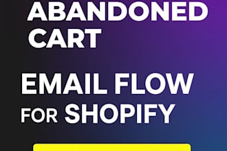 setup klaviyo abandoned cart email flow for shopify store