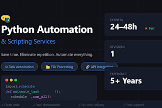 create, optimize python code