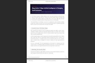 write high quality ai blog posts and articles