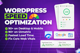 do wordpress website speed optimization, increase page speed