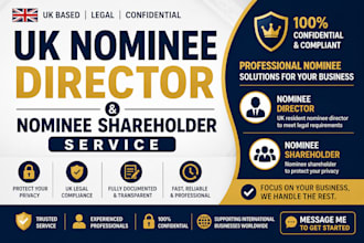 provide UK nominee director and nominee shareholder service