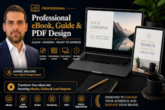 design professional ebooks, pdfs, guides