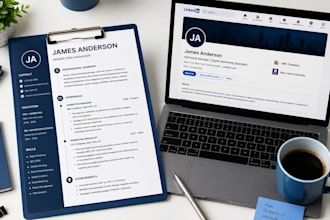write an executive resume, professional CV, and linkedin profile