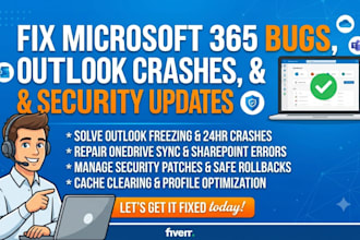 fix microsoft 365 bugs outlook crashes and security updates