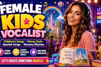 sing children spanish song, kid song, disney song, musical theatre, nusery rhyme