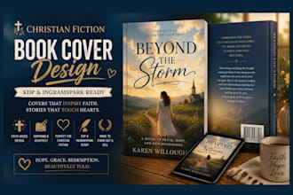 design a powerful christian fiction book cover for indie authors