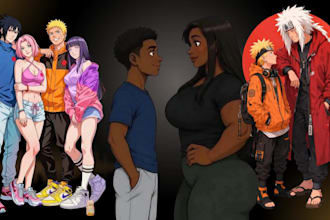 do nsfw comic art sfw character concept in comic anime style of your favorite