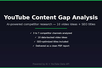 find content gaps in your youtube niche using ai competitor analysis