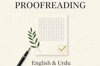 do urdu manuscript proofreading