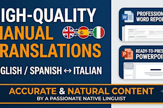 provide professional and natural translations