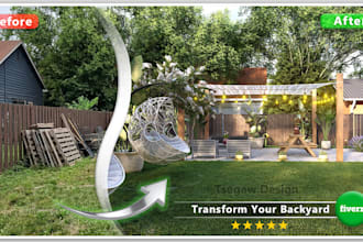 design and render your backyard landscape and outdoor living space