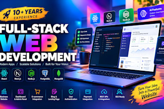 build website development, full stack developer, front end web developer