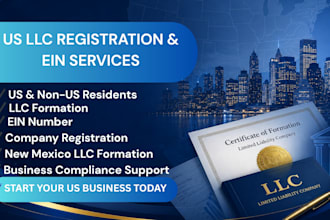do US llc registration, llc formation and ein for US and non US residents