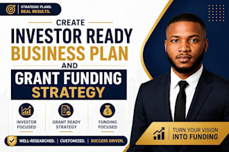 create investor ready business plan and grant funding strategy