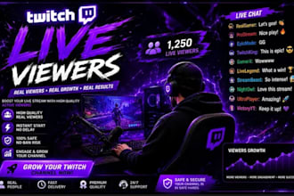 twitch promotion live viewers affiliate growth, channel promotion and partner